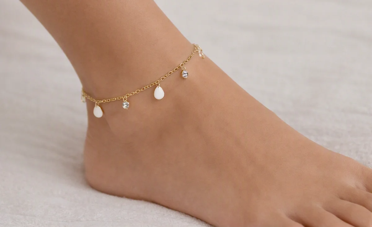 Ivory Tear Anklet