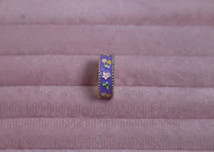 Floral & Cherry Enamel Ring