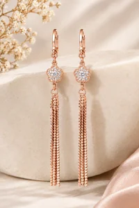 Blossom Shine Tassel Earrings