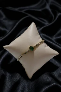 Emerald Glow Luxury Bracelet