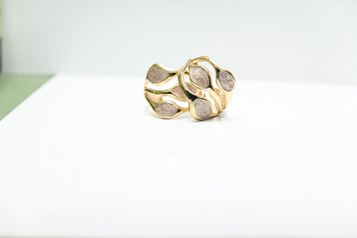 Rose Wave Hoops