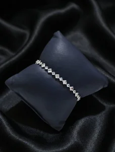 Square Cut Tennis Bracelet